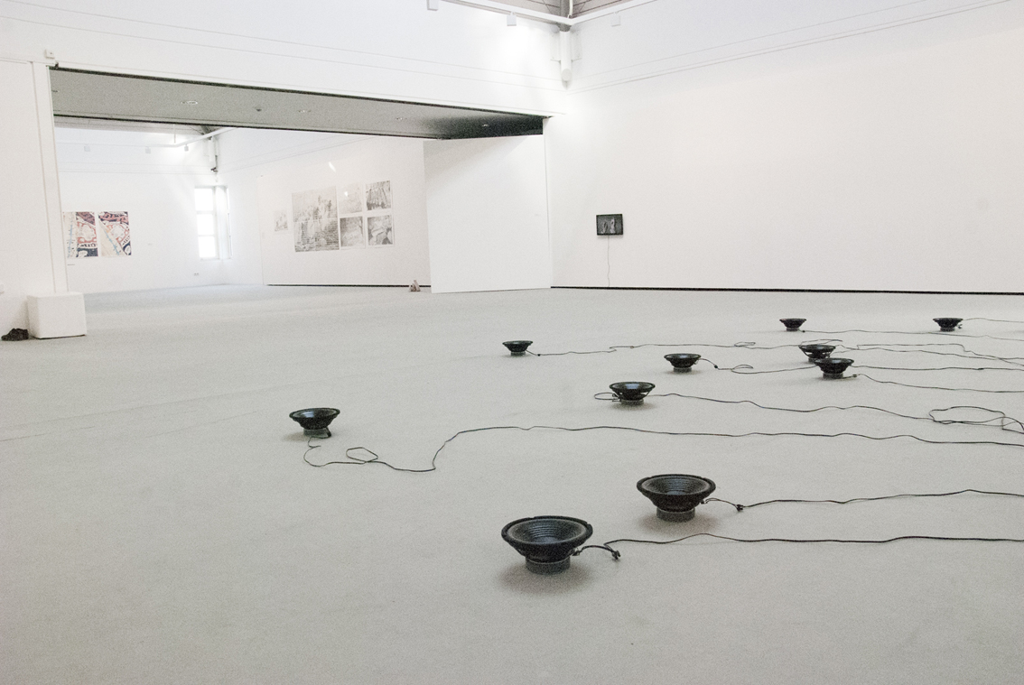 Gertrud Riethmüller, Visual Artist installation, video, sound, performances. 2023, Geflechte und Gefüge, St.Wendel