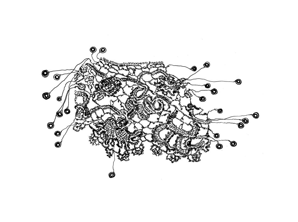 Gertrud Riethmüller, Visual Artist installation, video, sound, performances. Ein Kragen - Im Tanz der Verflechtung 2022/2023