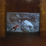 Gertrud Riethmüller, Visual Artist installation, video, sound, performances. 2018 "wenn einer einen anrührt", Videoperformance, Metz.