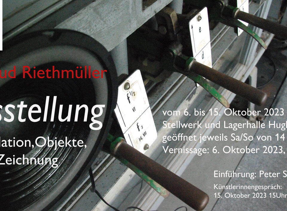 Gertrud Riethmüller, Visual Artist installation, video, sound, performances. 2023, Stellwerk Hugelfing