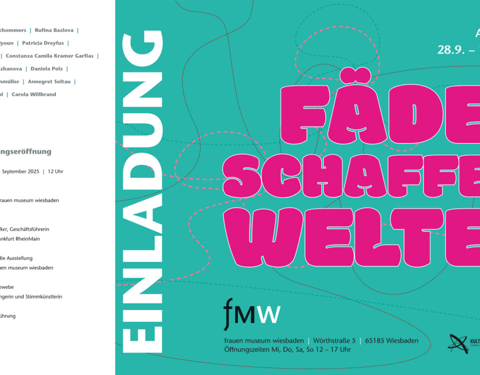 Gertrud Riethmüller, Visual Artist installation, video, sound, performances. 2025, Frauenmuseum Wiesbaden 2025