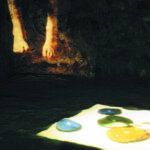 Gertrud Riethmüller, Visual Artist installation, video, sound, performances, Wasser tragen zum Fluss, 1998