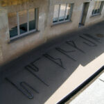 Gertrud Riethmüller, Visual Artist installation, video, sound, performances, Codierte Schrift, 2005