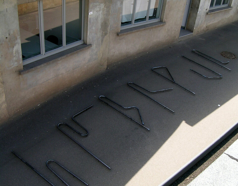 Gertrud Riethmüller, Visual Artist installation, video, sound, performances, Codierte Schrift, 2005