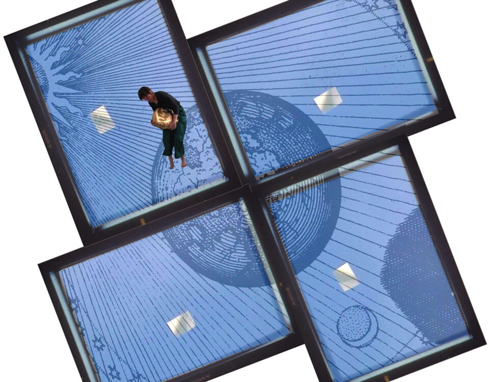 Gertrud Riethmüller, Visual Artist installation, video, sound, performances, Windrad, 2000