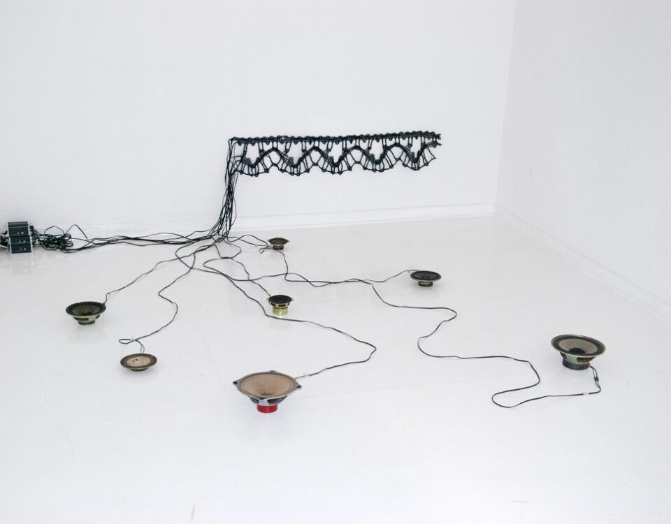 Gertrud Riethmüller, Visual Artist- installation, video, sound, performances, Flechtwerk, 2019