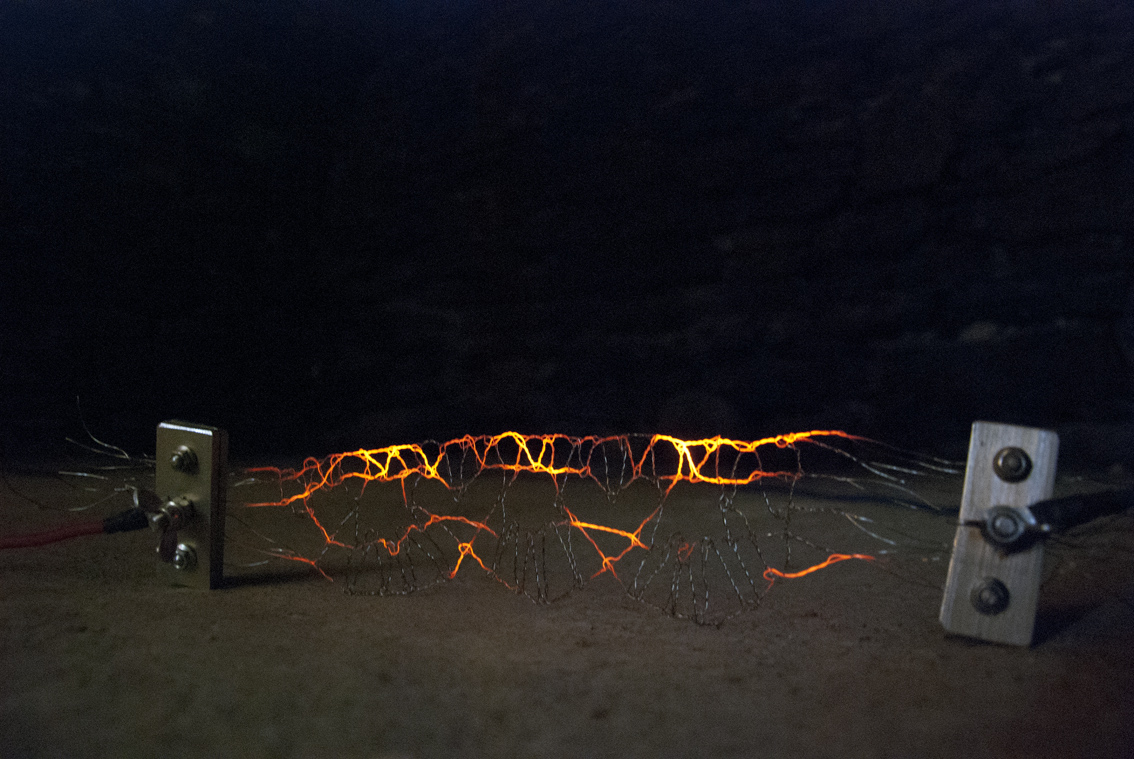 Gertrud Riethmüller, Visual Artist- installation, video, sound, performances, Der glühende Faden, 2019