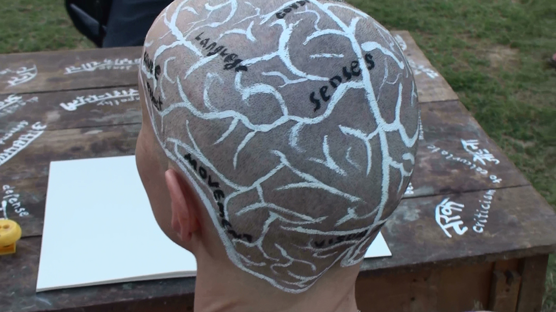 Gertrud Riethmüller, Visual Artist installation, video, sound, performances, brainmap, 2010