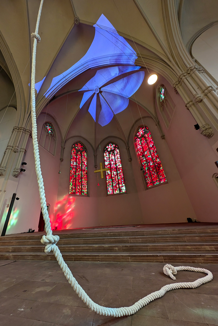 Gertrud Riethmüller, Visual Artist installation, video, sound, performances, Johanneskirche Saarbrücken 2026