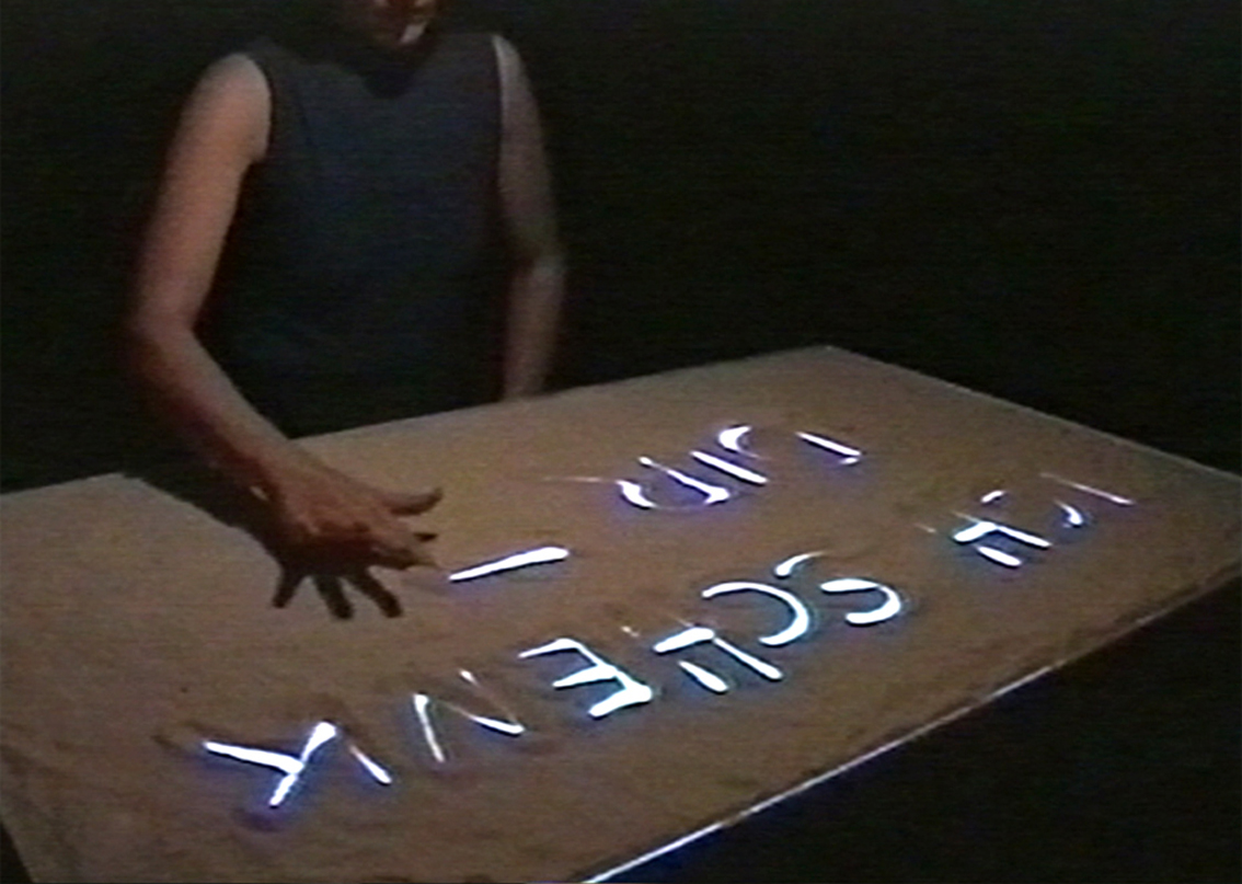 Gertrud Riethmüller, Visual Artist installation, video, sound, performances, Lauf der Zeit-2000