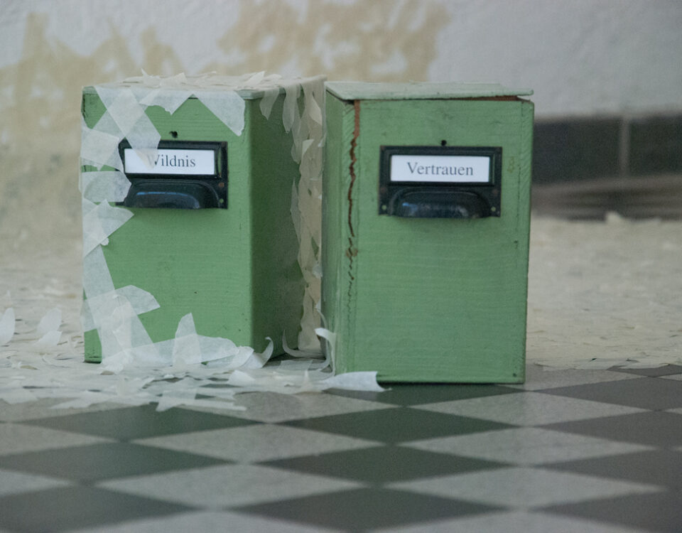 Gertrud Riethmüller, Visual Artist installation, video, sound, performances. Landnahme 2017